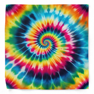Psychedelic Tie Dye Groovy Retro Bandana