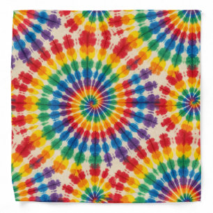 Psychedelic Tie Dye Groovy Retro Bandana