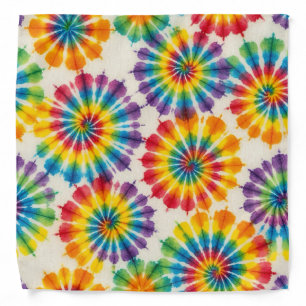 Psychedelic Tie Dye Groovy Retro Bandana