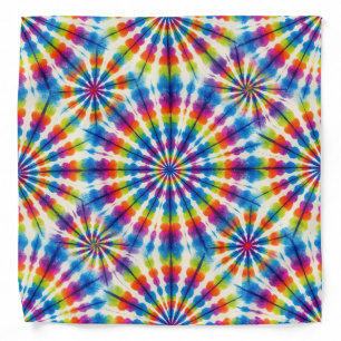 Psychedelic Tie Dye Groovy Retro Bandana