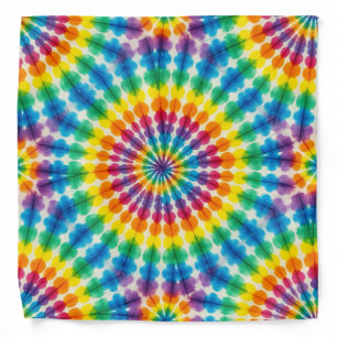 Psychedelic Tie Dye Groovy Retro Bandana