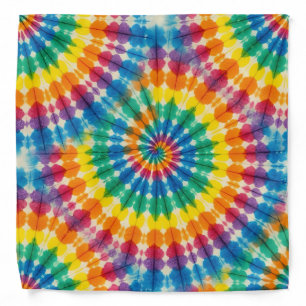 Psychedelic Tie Dye Groovy Retro Bandana