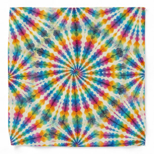 Psychedelic Tie Dye Groovy Retro Bandana