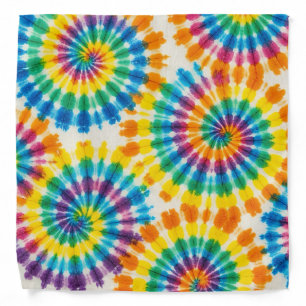 Psychedelic Tie Dye Groovy Retro Bandana
