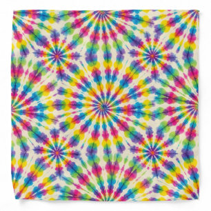 Psychedelic Tie Dye Groovy Retro Bandana