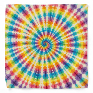 Psychedelic Tie Dye Groovy Retro Bandana