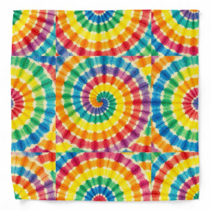 Psychedelic Tie Dye Groovy Retro Bandana