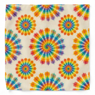 Psychedelic Tie Dye Groovy Retro Bandana