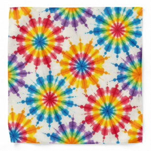 Psychedelic Tie Dye Groovy Retro Bandana