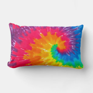 Psychedelic Tie Dye Lumbar Pillow