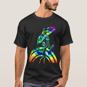 Psychedelic Tie Dye Mushrooms Trippy Rainbow Sweat T-Shirt