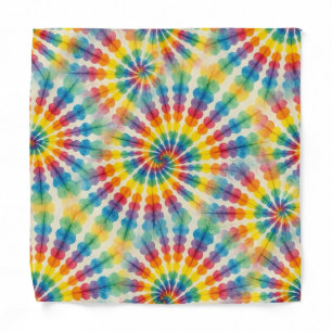 Psychedelic Tie Dye Pocket Square Bandana