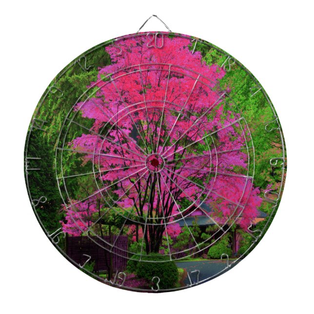 Psychedelic Tree Dart Board (Front)