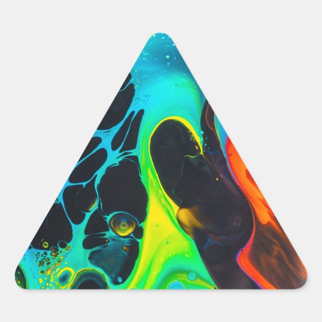 Psychedelic Triangle Sticker (Front)