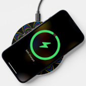 Psychedelic Tribe Silver Om Wireless Charger (Phone)