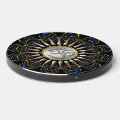 Psychedelic Tribe Silver Om Wireless Charger (Front 2)