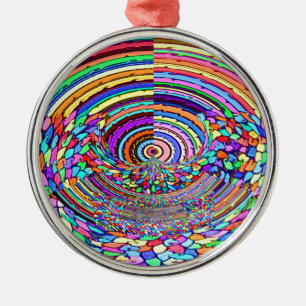 Psychedelic Trip Metal Ornament