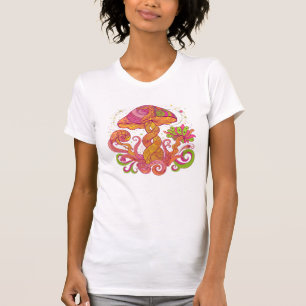 Psychedelic Trippy Mushroom - Colorful Boho T-Shirt