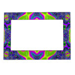 Psychedelic Trippy Pattern Magnetic Frame at Zazzle