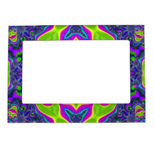 Psychedelic Trippy Pattern Magnetic Frame