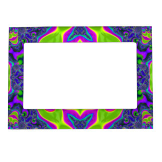Psychedelic Trippy Pattern Magnetic Frame