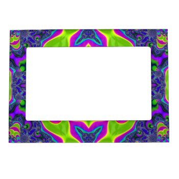 Psychedelic Trippy Pattern Magnetic Frame by TeensEyeCandy at Zazzle