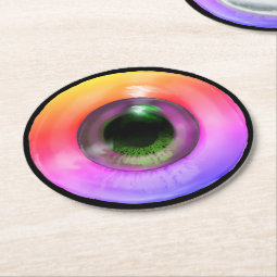 Sneaky Eyes Round Coaster main image 0