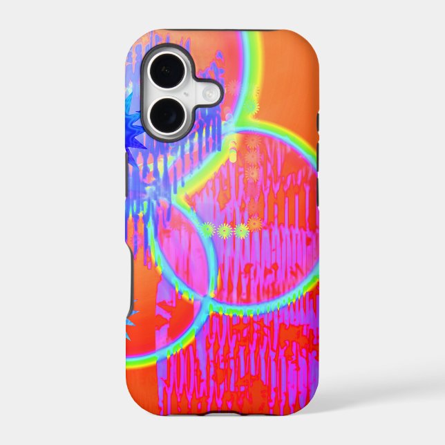 Psychedelic Trippyness Iphone Case (Back)