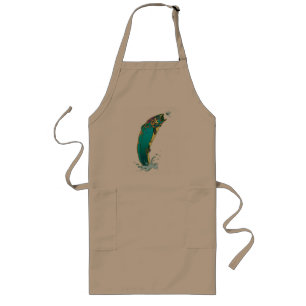 Psychedelic Trout Fishing Long Apron