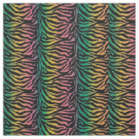 Psychedelic Urban Jungle Animal Print Fabric