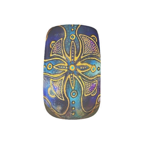 Psychedelic Violet Minx Nail Art