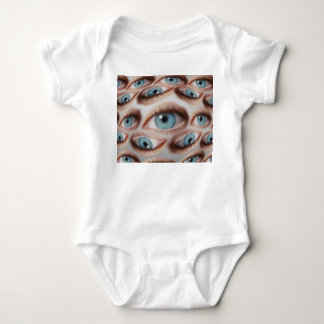 Psychedelic Vision: Abstract Eye Illusion Baby Bodysuit