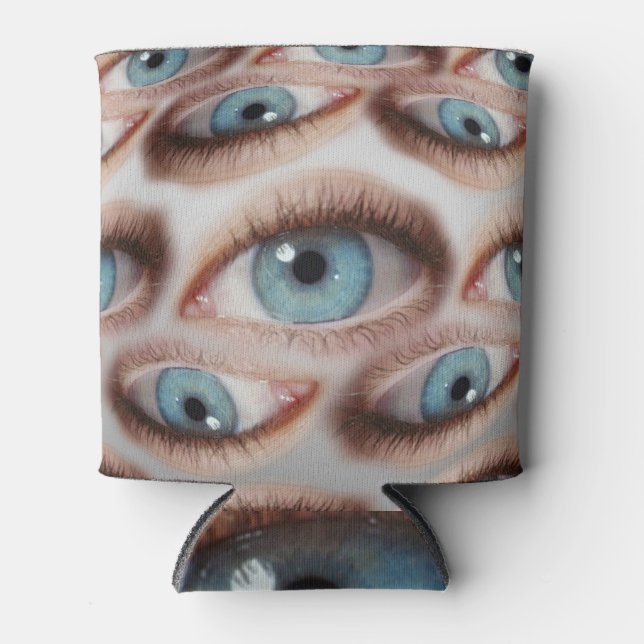 Psychedelic Vision: Abstract Eye Illusion Can Cooler (Front)