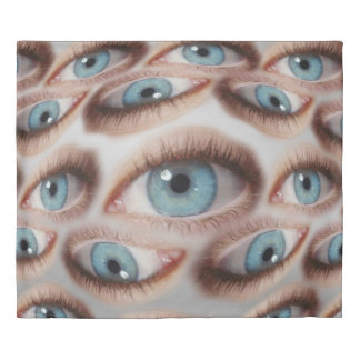 Psychedelic Vision: Abstract Eye Illusion Duvet Cover