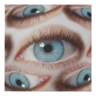 Psychedelic Vision: Abstract Eye Illusion Faux Canvas Print