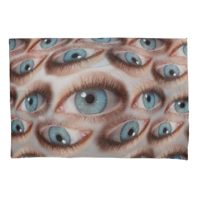 Psychedelic Vision: Abstract Eye Illusion Pillow Case (Front)