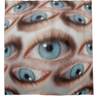 Psychedelic Vision: Abstract Eye Illusion Shower Curtain