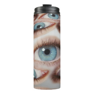 Psychedelic Vision: Abstract Eye Illusion Thermal Tumbler