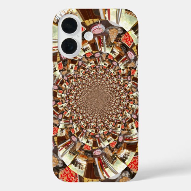 Psychedelic Vision | Earthy Brown Hues Abstract  Case-Mate iPhone Case (Back)