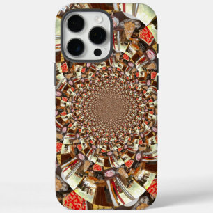 Psychedelic Vision Earthy Brown Hues Abstract iPhone 16 Pro Max Case