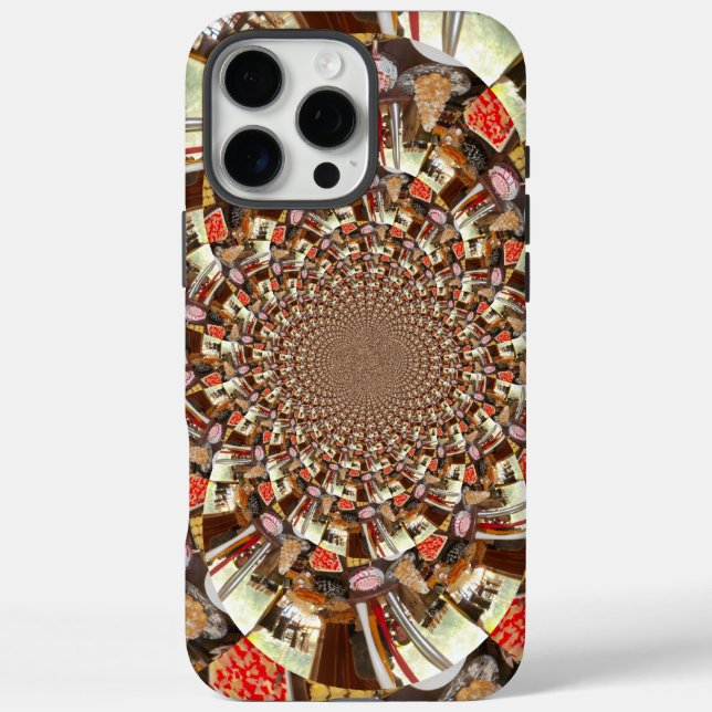 Psychedelic Vision | Earthy Brown Hues Abstract  Case-Mate iPhone Case (Back)