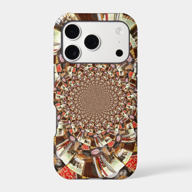 Psychedelic Vision | Earthy Brown Hues Abstract  Case-Mate iPhone Case (Back)