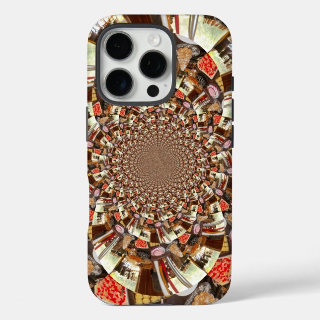Psychedelic Vision | Earthy Brown Hues Abstract  Case-Mate iPhone Case (Back)