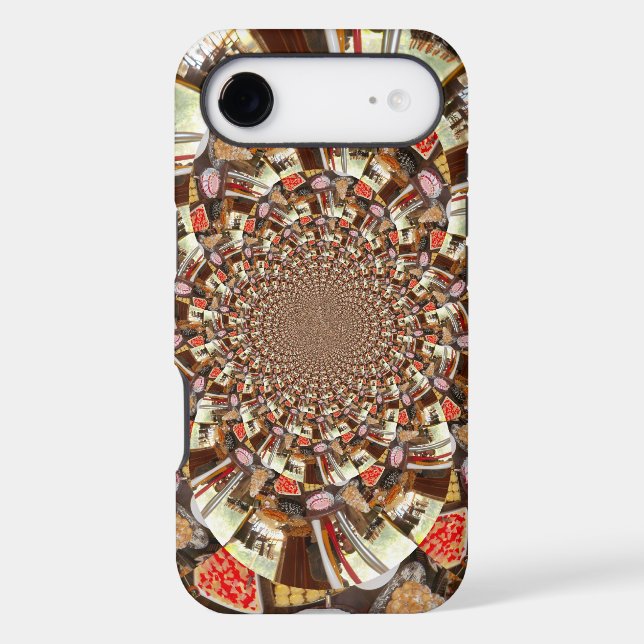 Psychedelic Vision | Earthy Brown Hues Abstract  Case-Mate iPhone Case (Back)