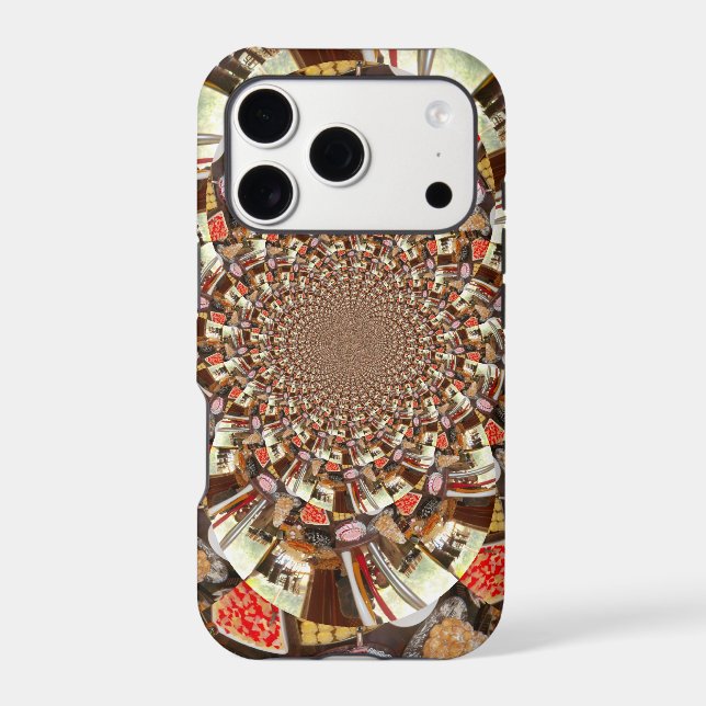 Psychedelic Vision | Earthy Brown Hues Abstract  Case-Mate iPhone Case (Back)