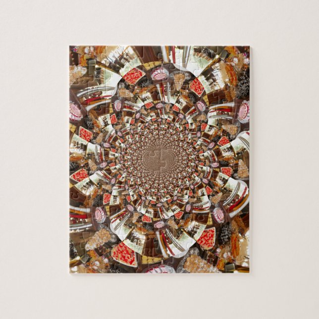 Psychedelic Vision of Brown Hues Jigsaw Puzzle (Vertical)