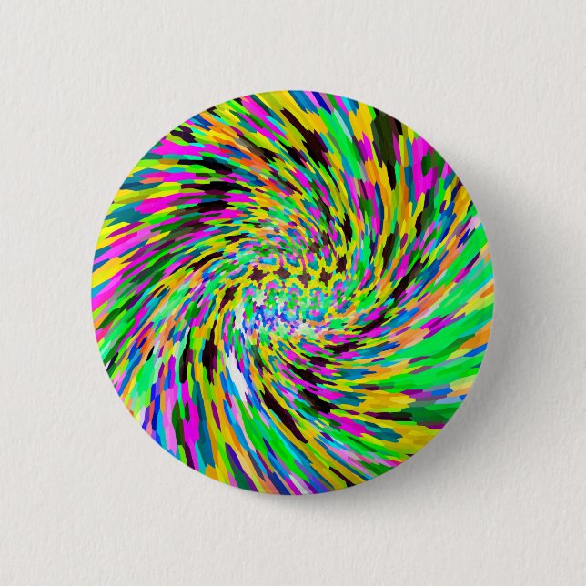 Psychedelic vortex button (Front)