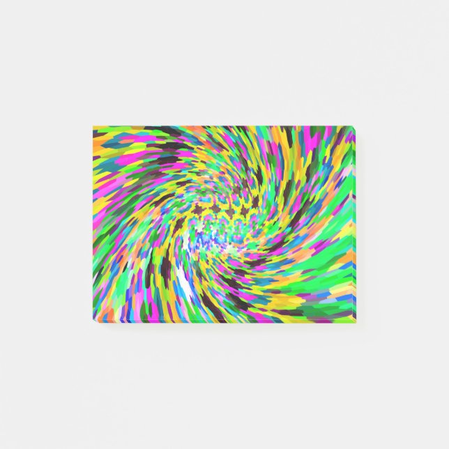 Psychedelic vortex post-it notes (Front)