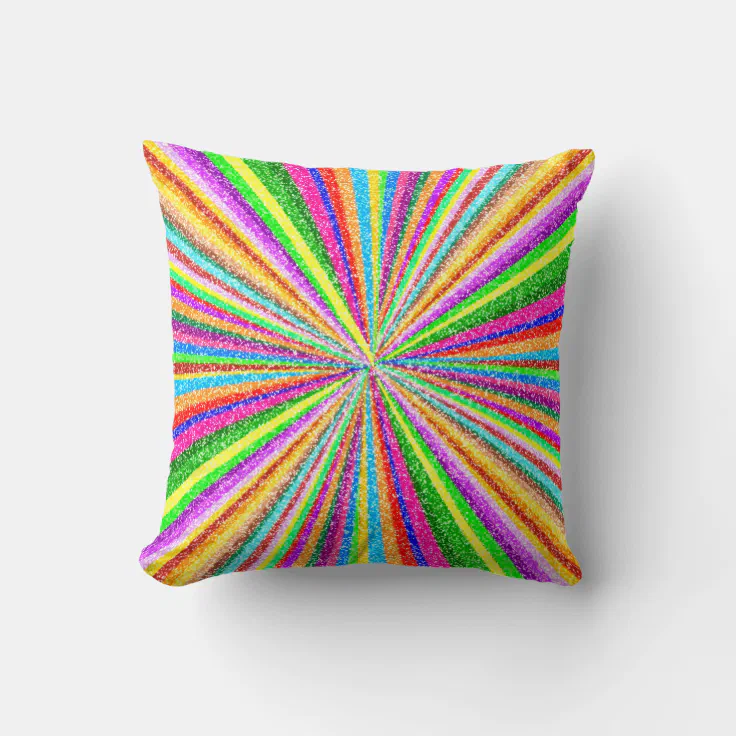 n/a Psychedelic Ombre Square Pillowcase Polyester Pattern Decor