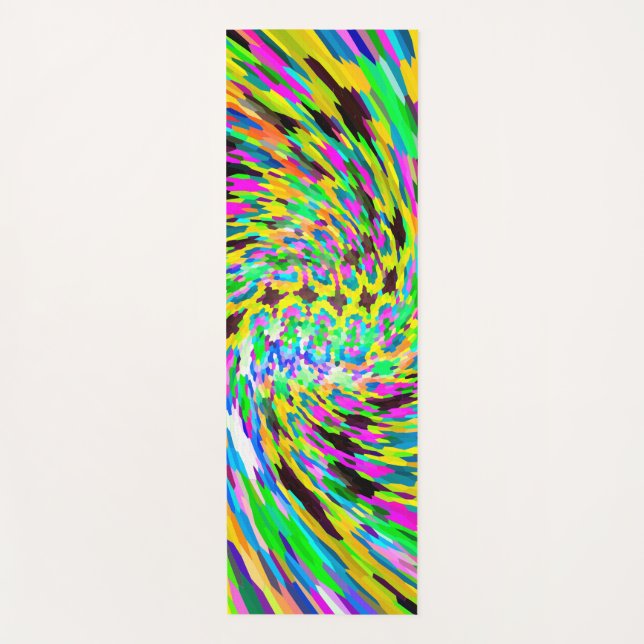 Psychedelic vortex yoga mat (Front)